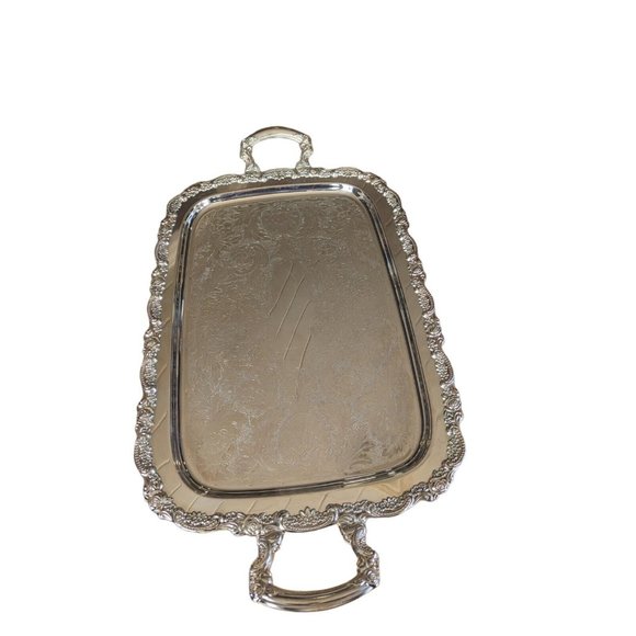 Oneida Silverplate Handled Butler Tray 24X13
